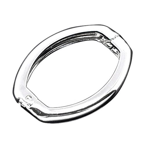 30pcs Easy-Open Necklace Shortener Clasps 27mm (1.06 Inch) Large Enhancer Silver Plated Brass for Jewelry Craft Making CF55