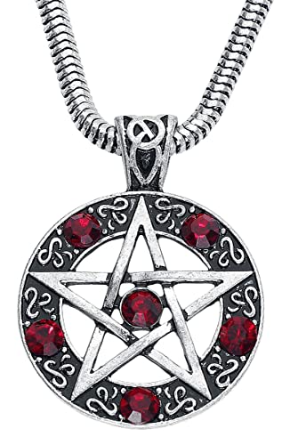 Gothicana by EMP Pentagramme Femme Collier Couleur Argent Acier, Zinc Cover