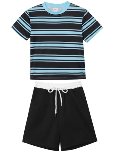 Ensemble 2 pièces garçon t-shirt manches courtes short élastique