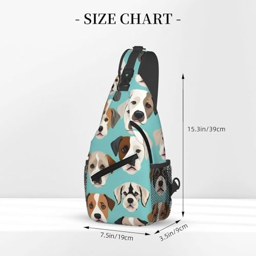 Mochila tipo bandolera con estampado de Bulldog inglés miniatura 3