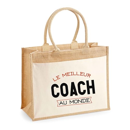 Sac cabas jute Le meilleur Coach idéal pour la plage et la famille