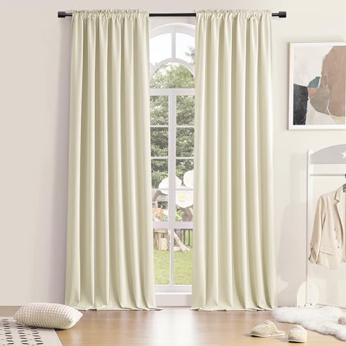 DONREN Patio Door 108 Inches Long Curtain Panels - Ceiling