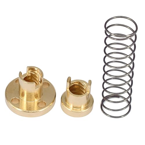 Holibanna 3D Printer Accessories Kit, T8 Lead Screw Nut Set, Metal, 4-Hole Fixing, Quiet Operation, for Home and Shop Eq