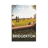 HRUERYWRBTT Bridgerton Série télévisée 6 affiches esthétiques - Art mural vintage sur toile - Peinture décorative pour salon, chambre à coucher - 30 x 45 cm - Style sans cadre