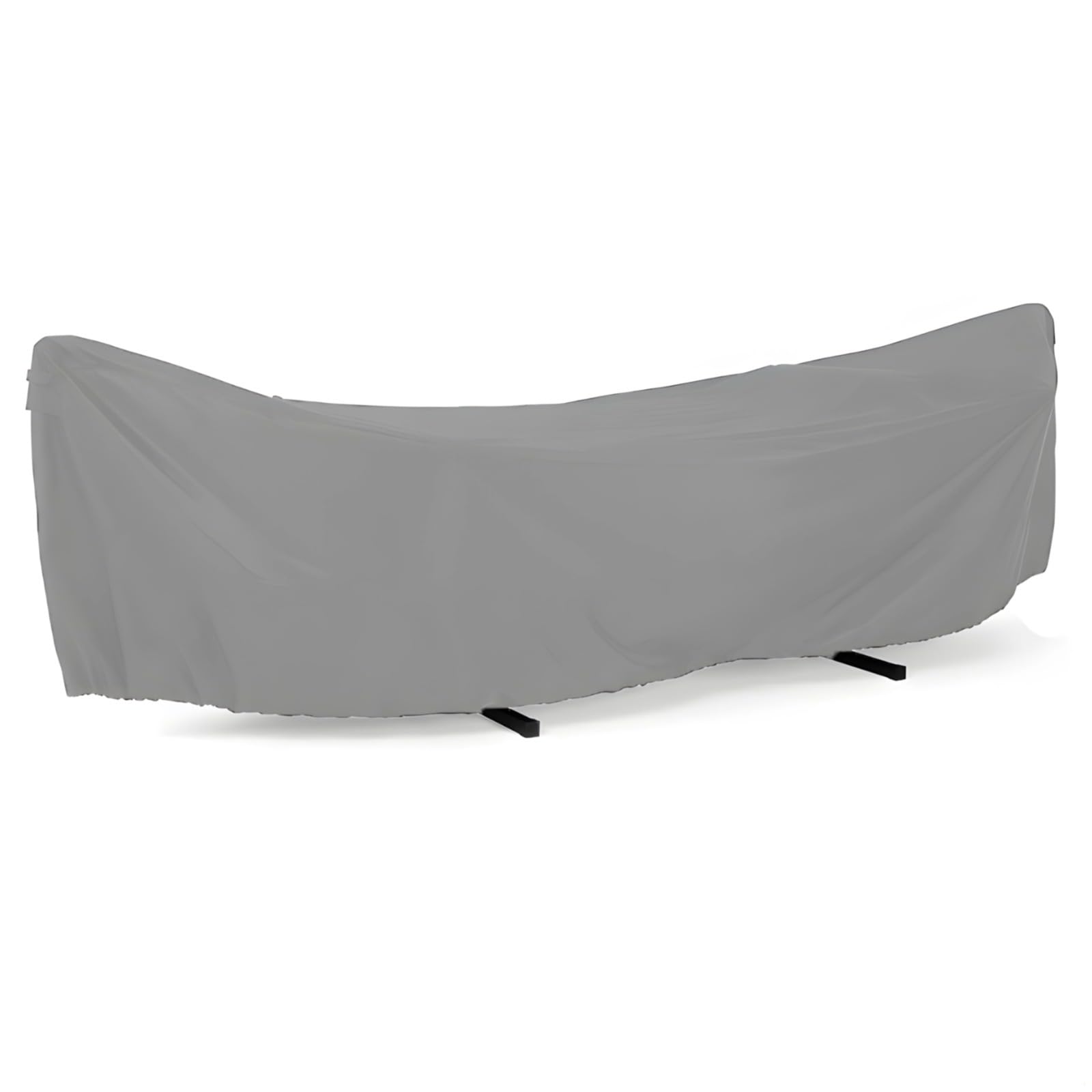 LUMINFLY Heavy-Duty Outdoor Hammock Cover, Waterproof 10 Ft Oxford Fabric, Gray, with Tie Strings and Drawcord for Garden Swing