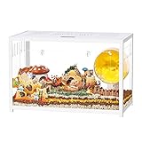BUCATSTATE Hamster Cage Metal - Hábitats de Animales pequeños Jaula apilable 80 * 44.7 * 50.6cm para hámster Sirio Enano, Conejillo de Indias, jerbo, (Blanco)