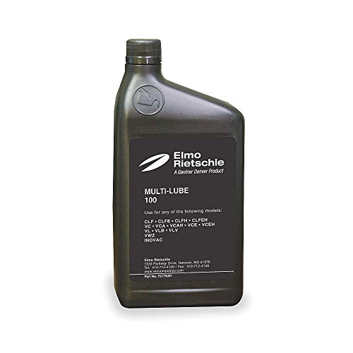 ELMO RIETSCHLE Vacuum Pump Oil, Mineral, 1 Qt, 100 Grade