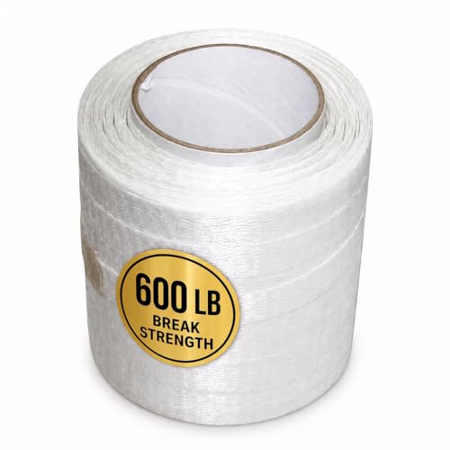 Dr. Shrink DS-50015 1/2" x 1500' Woven Cord Strapping, White