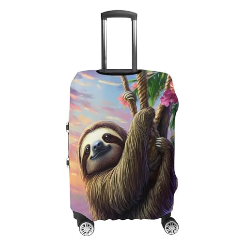 Sloth Animal Luggage Cover Protector Printed Washable Anti-Scratch Travel Suitcase Covers L4