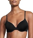 Victoria's Secret Cotton Perfect Coverage T Shirt Bra, Lightly Lined, Full Coverage, Smoothing, Bras for Women, Black (38DD)