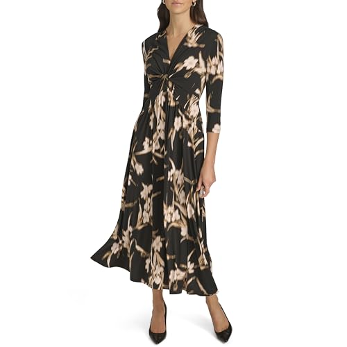 Calvin Klein Womens Work Printed Maxi Dress2