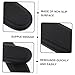 LALAFINA 2pcs Memory Armrest Pads Comfortable Gaming Office Chair Replacement Parts Easy Install Soft Pu Leather Cover