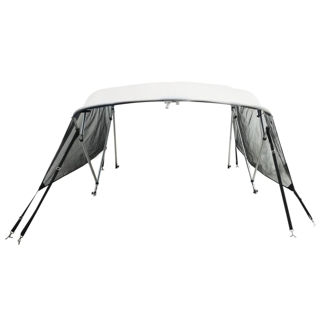 Top Bimini 4-Bow con pannelli laterali, 243 x 200-213 x 137 cm, 100% poliestere con rivestimento in PU, telaio in alluminio, acciaio inossidabile 316, resistente ai raggi UV, impermeabile, resistente
