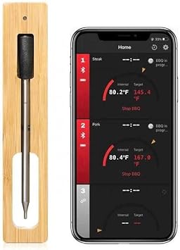 Review Wireless Bluetooth Meat Thermometer | Bluetooth 5.2 | Magnetic Charging in case | Cooking aid Thermometer | Cooking and Grilling Tool | High Heat Thermometer Review Wireless Bluetooth Meat Thermometer | Bluetooth 5.2 | Magnetic Charging in case | Cooking aid Thermometer | Cooking and Grilling Tool | High Heat Thermometer