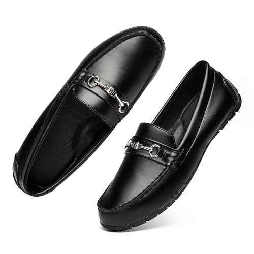 Image of BGSTGUDS Women's Wide Loafers Shoes Cute Dressy Shoes Ladies Comfort Slip Ons Work Shoes