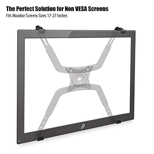 Invision Nicht-VESA-Adapterkit Monitorarmhalterung für Bildschirme 17 – 27 Ohne Löcher Hinten - Vorhandene Monitorhalterung muss EIN VESA 75x75mm Montagemuster Haben - Max. Belastung 6,5 kg (NV100)