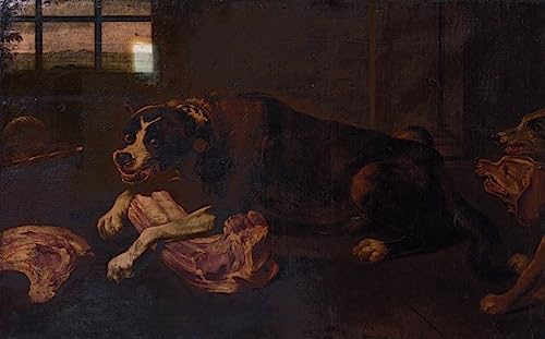 Cuadro en lienzo histórico de Frans Snyders con acabado artístico premium de 60x90cm
