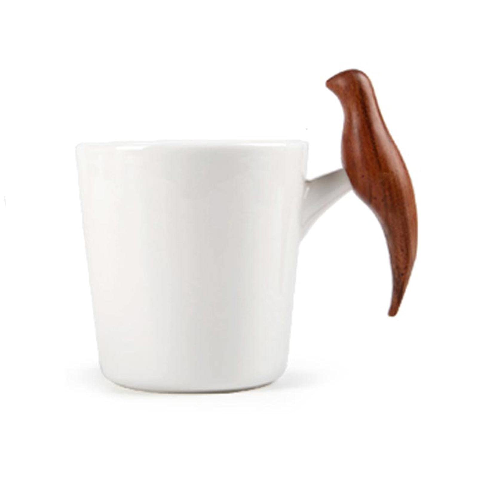 Kaffeetasse Kreative Haushalts-Keramik-Becher des Wassertasses Büro-Becher-Paar-Pair-Tasse 11.8 UNZEN Weiß Porzellantasse (Color : B)