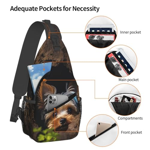 Bolso bandolera pequeño para senderismo para mujer y hombre miniatura 4