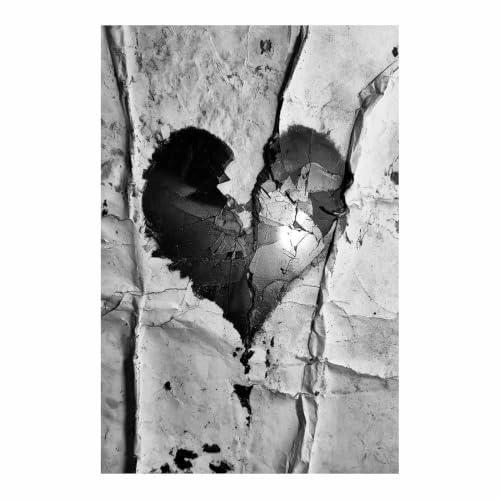 Toile decoration murale art du cœur brisé une affiche poétique pour votre chambre
