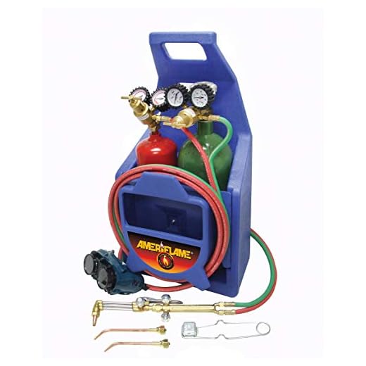 Ameriflame TI100A Medium Duty Portable Welding/Cutting/Brazing Outfit with Plastic Carrying Stand (Tanks Not Included)