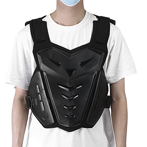 NOENNULL Brustpanzer, Motorrad-Rüstung, Bodyguard Weste, Dirtbike, Reiten, Off-Road, Rennen, Radfahren, Skifahren, Motocross, Erwachsene, Kinder, Protektorjacken für Straßenrad, Herren-Rücken (schwarz