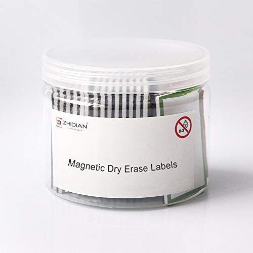 36Pcs Magnetic Name Tags Small Thick Dry Erase Magnet Labels Writable Wipable Mini Magnetic Tapes Strips for Classroom Office Calendar Whiteboards Shelf Garage Fridge, 2.1x1.2" - Thumbnail 7
