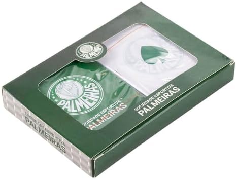 Palmeiras Baralhos de Plástico Oficiais, 2 Jogos em Verde e Branc...