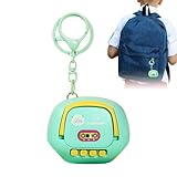 Diktiergerät-Schlüsselanhänger – Audio-Gerät im Cartoon-Design, geheime Hör-Hardware, digitales Notizwerkzeug, Aufnahmezubehör, schwarz, kleine Größe für College-Vorträge, Meetings, Diktieren