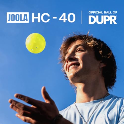 Image of JOOLA HC-40 Hardcourt Pickleball Balls with Storage Tube - USAP Approved Balls for Tournament Play - Durable Pickleballs for Indoor Play & Outdoor Courts