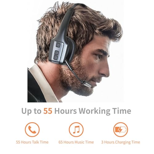 Trucker Bluetooth Headset V5.3 with ENC