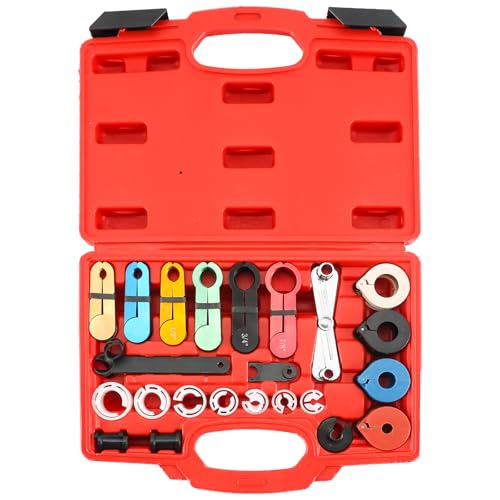 DASBET 22PCS Master Quick Disconnect Tool Kit | Fuel Line Disconnect Tool Set for A/C Fuel Line & Transmission Oil Cooler Line Compatible with Mechanics Most Ford Chevy GM Models