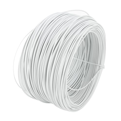 Alambre galvanizado para hobbies, alambre redondo resistente y anti desvanecimiento 0.55 85m para granja (Blanco) miniatura 5