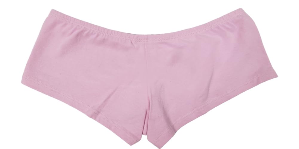 Sexy Cumslut Naughty Panty BDSM DDLG Cum Slut (Cheeky Boy Short): Small Powder Pink