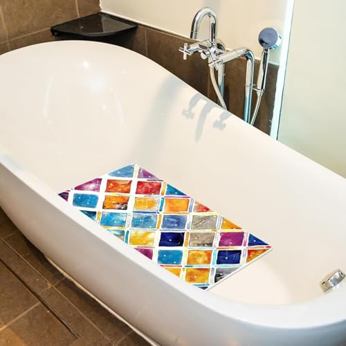 Tapis de bain antidérapant vintage de qualité supérieure style géométrique - 6