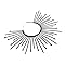 NULYLU Halo Crown Headband Élégant Plastique Accessoire Cheveux Femme Chic pour Fêtes Mariages et Cosplay Unique pour Déesse et Occasions Spéciales