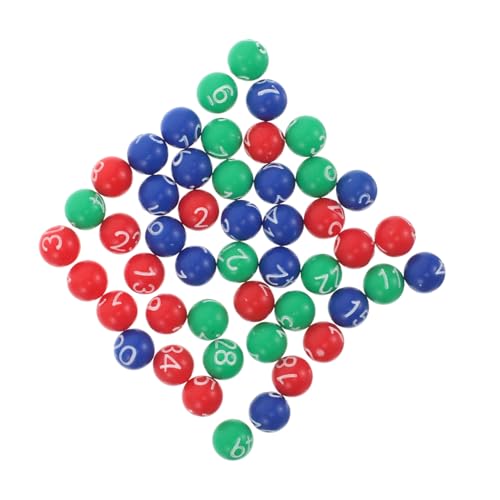 Mikikit Bolas de Plástico Numeradas para Máquina de Lotería Colores Vivos para Rifas y Sorteos de Bolas de Reemplazo para Bingo y Fiestas Compatibles con Mark Six