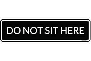 Vintage Do Not Sit Here Tin Sign