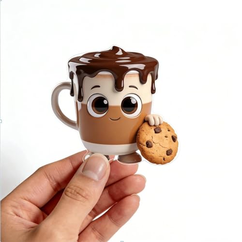 Imán decorativo de taza de café para refrigerador