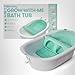 Frida Baby 4-in-1 Grow-with-Me Baby Bathtub, Baby Tub for Newborns to Toddler with Removable Bath Seat & Backrest for Bath Support in Tub