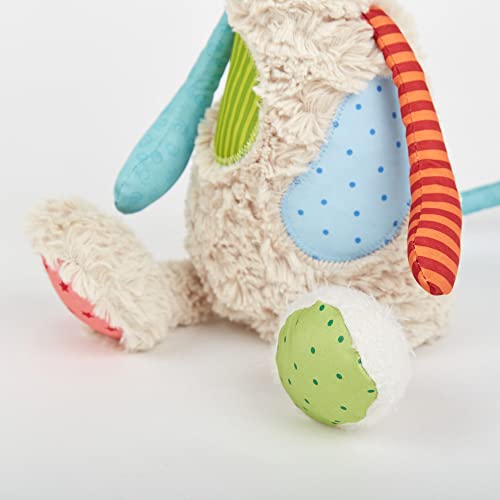 SIGIKID 42842 Stofftier Katze Patchwork Sweety Kuscheltier zum Spielen & Schmusen aus weichem Materialmix für Babys und Kinder, Jungen und Mädchen von 0 Monaten bis 8 Jahren Mehrfarbig/Katze 30 cm
