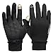 Winter Gloves HiCool Touch Screen Gloves Thermal Cycling Gloves Driving Gloves for Men and Women (Black, large/)