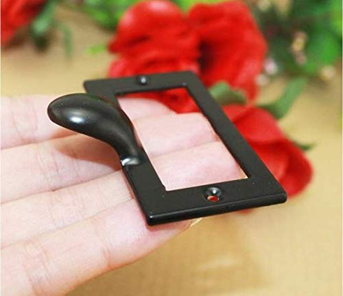 10 Pcs Antique Tag Labels Frames File Name Card Holders Vintage Bronze Pulls Knobs Handles For Office File Case Library Drawer Medicine Cabinet Apothecary Furniture (Length: 2-1/4", Height:1-3/4") #TOP1