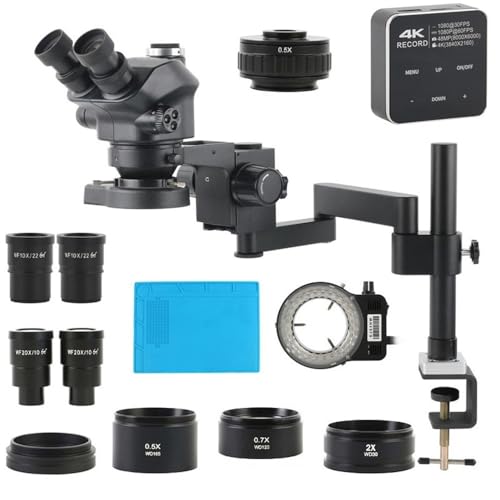 Mikroskop 3.5X-100X 200X Simul Focul Parfocal Stereo Trinocular Mikroskop Obiektywny obiektyw 48MP Zestaw dotykowy HDMI USB typu C Aparat cyfrowy
