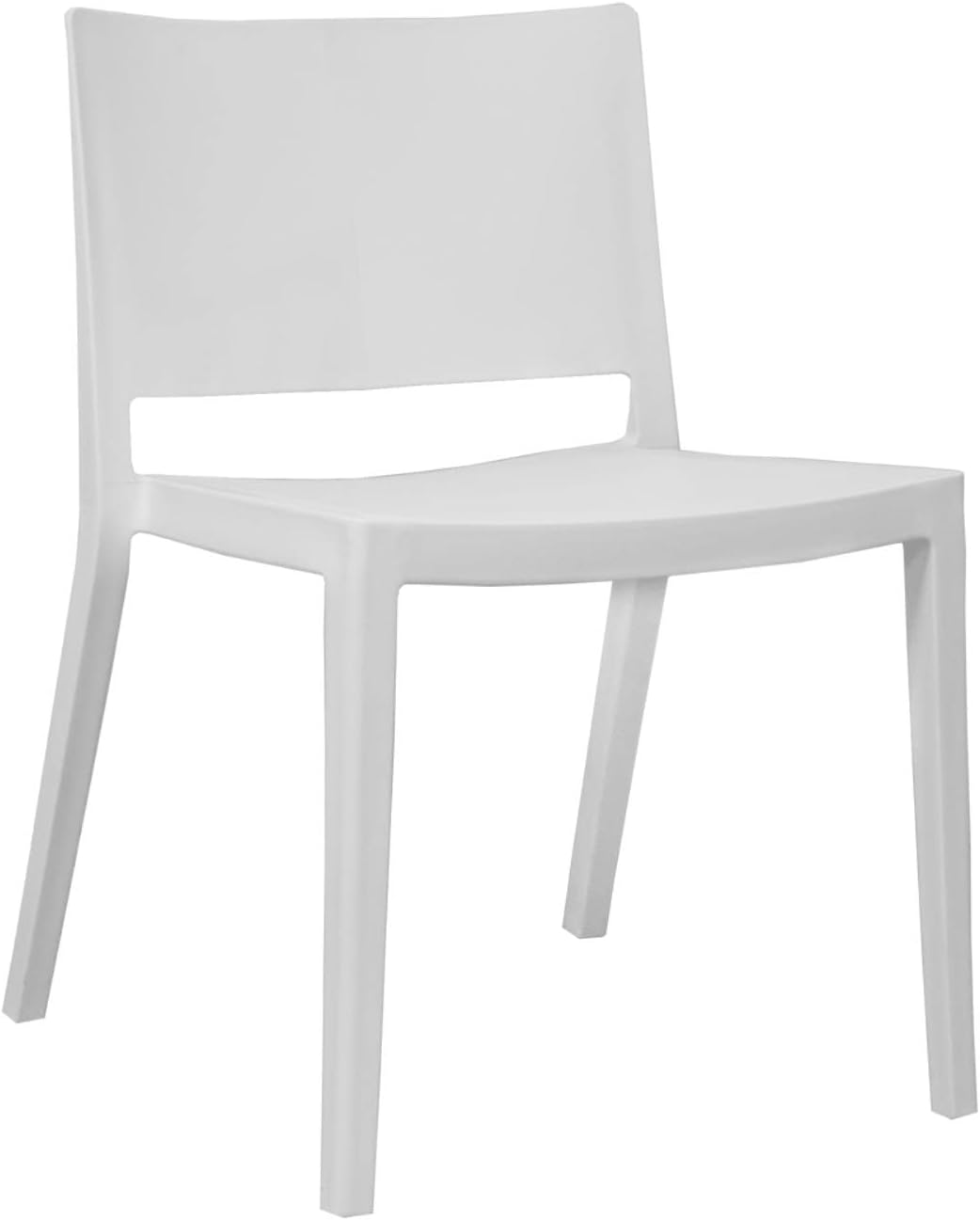 Mod Made Elio Plastic Dining Chair, Black, Set of 2