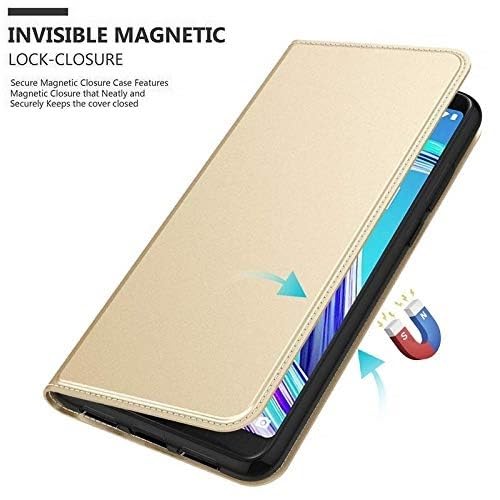 Image of WHITBULL Royal Leather Magnetic Flip case Compatible with iPhone 16 Pro Max Gold