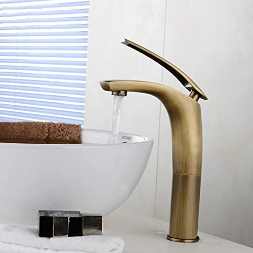 Robinet de lavabo eau chaude et froide pour vasque haute de salle de bain