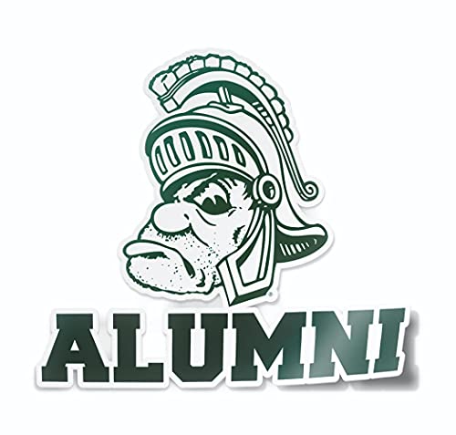 Image of Collegiate NCAA Car Decal Made from Premium Weatherproof Vinyl (Michigan State Gruff Sparty Alumni)
