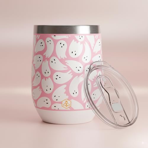 Biddlebee Halloween Insulated Wine Tumbler with Lid
