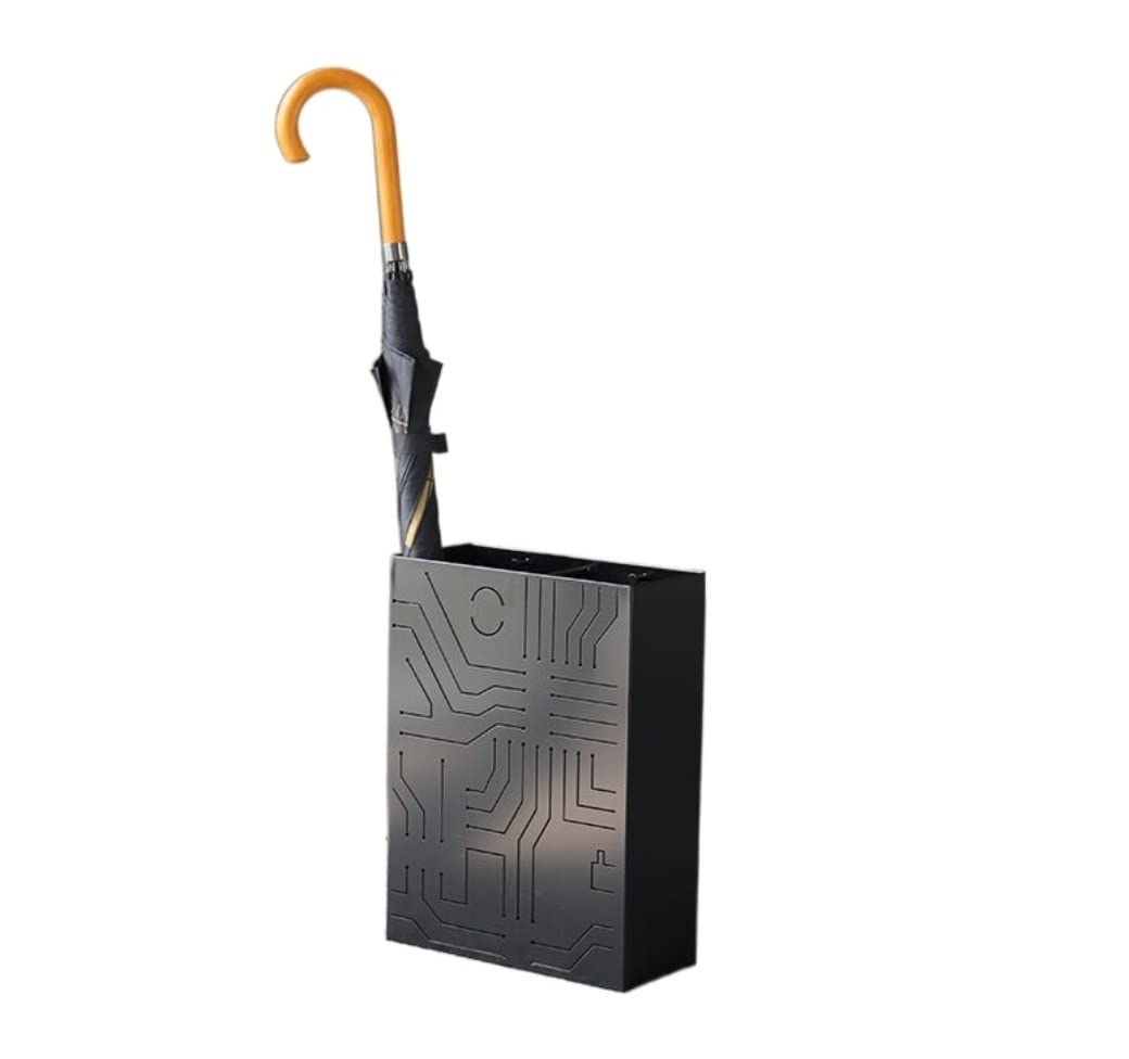 Porte-parapluie rectangle métallique pour éviter les flaques dans l'entrée
